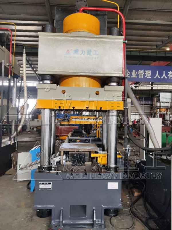 500噸錨桿托盤(pán)液壓機(jī)剪切、沖孔、壓型一次完成